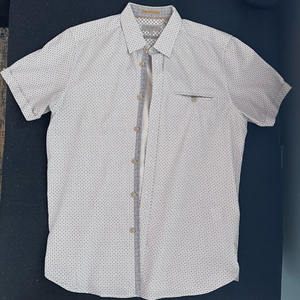 Ted Baker Short Sleeve Shirt Size 4